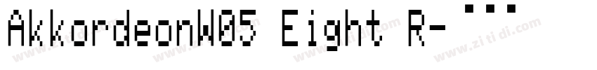 AkkordeonW05 Eight R字体转换